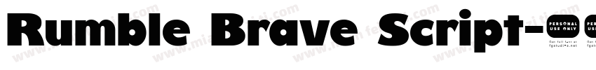 Rumble Brave Script字体转换